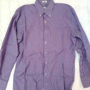 Peter Millar, Brand, purple and white check shirt in great condition.